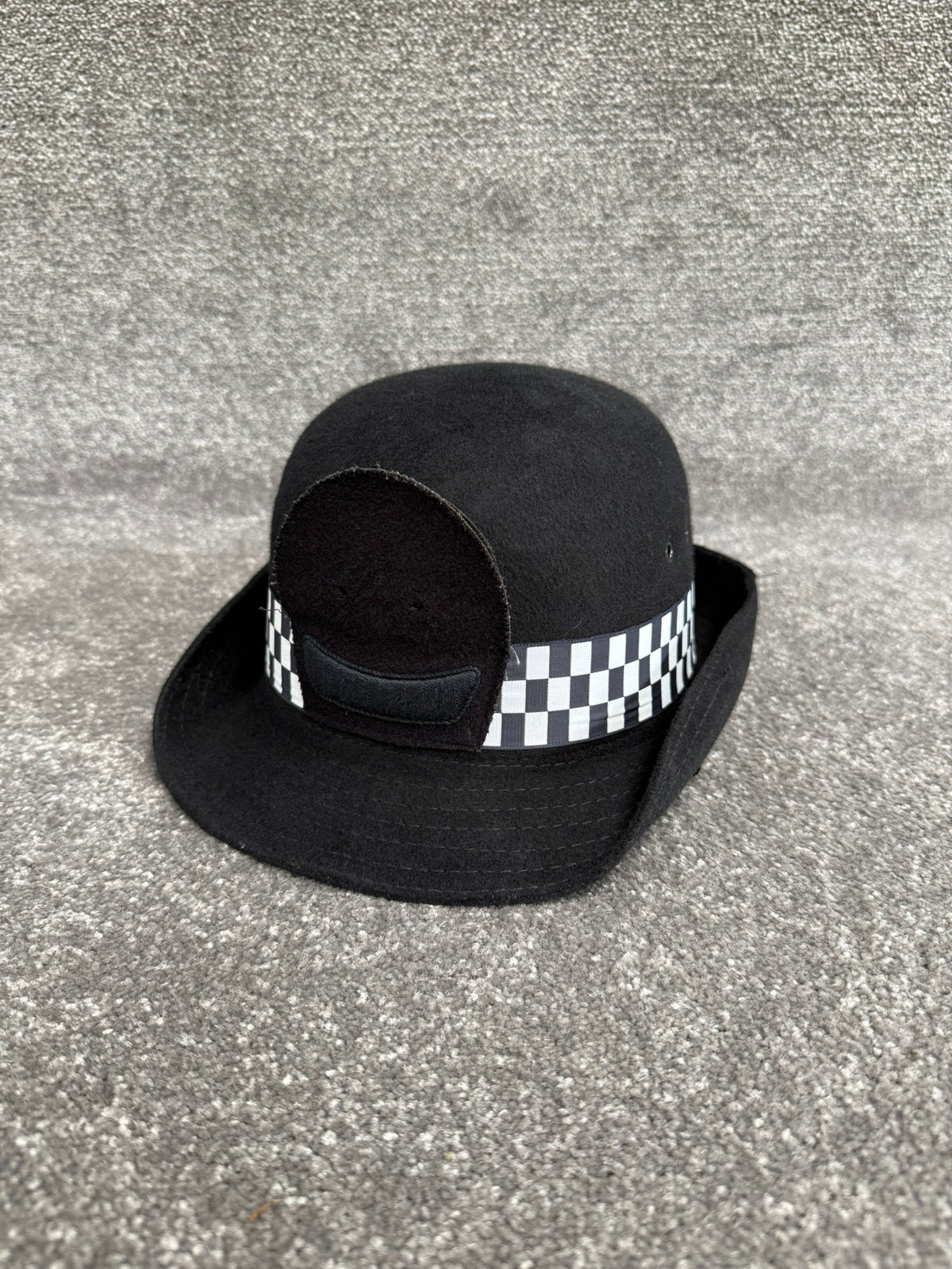 Ex Police WPC Bowler Hat Inspector Braided Rank Banded 55cm Film TV Collector Display