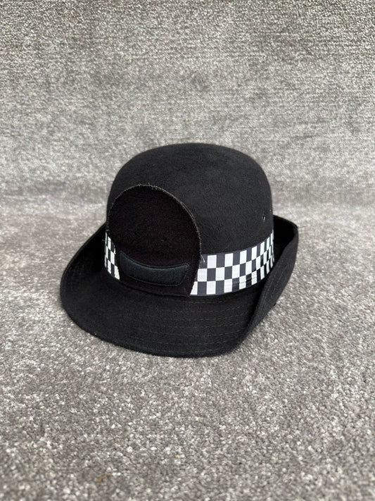 Ex Police WPC Bowler Hat Inspector Braided Rank Banded 55cm Film TV Collector Display