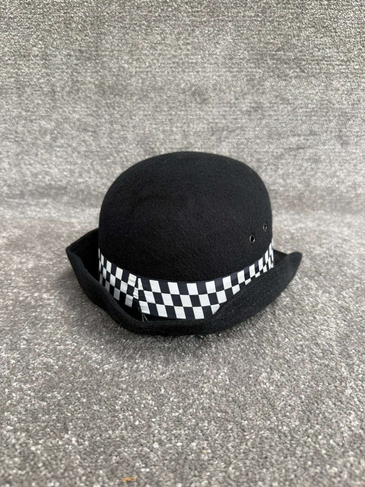 Ex Police WPC Bowler Hat Inspector Braided Rank Banded 55cm Film TV Collector Display