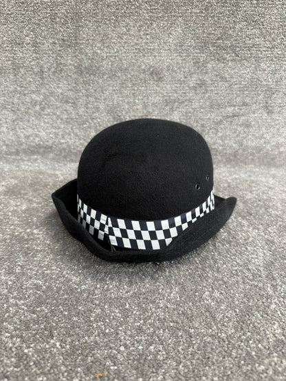 Ex Police WPC Bowler Hat Inspector Braided Rank Banded 55cm Film TV Collector Display
