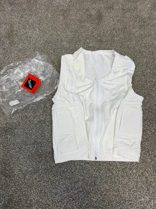 Sonic Covert White Radio Vest Harness Sepura Delta Ex Police Security Comms