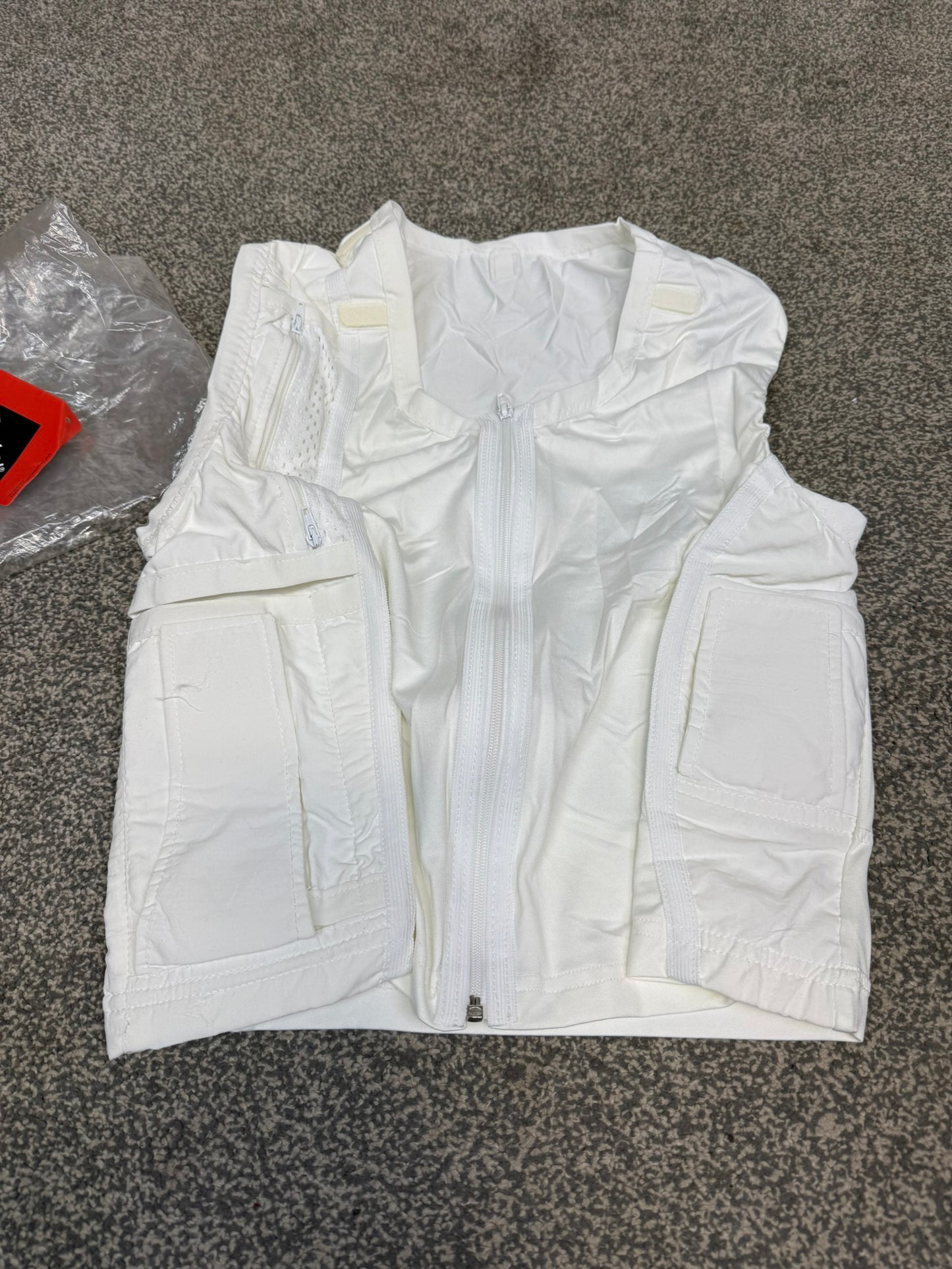 Sonic Covert White Radio Vest Harness Sepura Delta Ex Police Security Comms