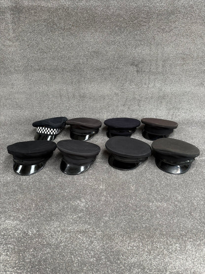 Ex Police Peak Cap Hat Job Lot x8 Theatre Headwear Uniform Film Prop Lot