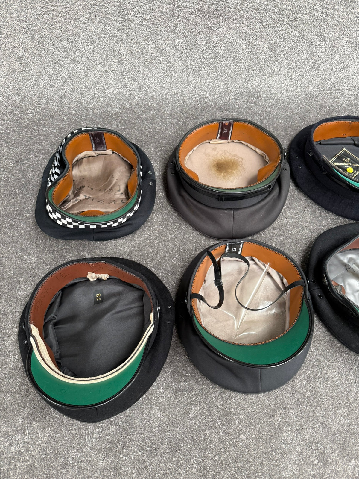 Ex Police Peak Cap Hat Job Lot x8 Theatre Headwear Uniform Film Prop Lot