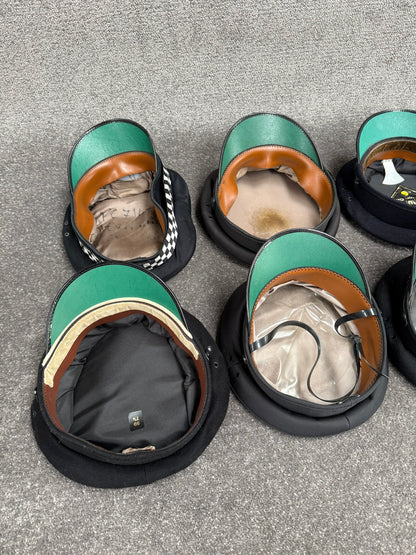 Ex Police Peak Cap Hat Job Lot x8 Theatre Headwear Uniform Film Prop Lot