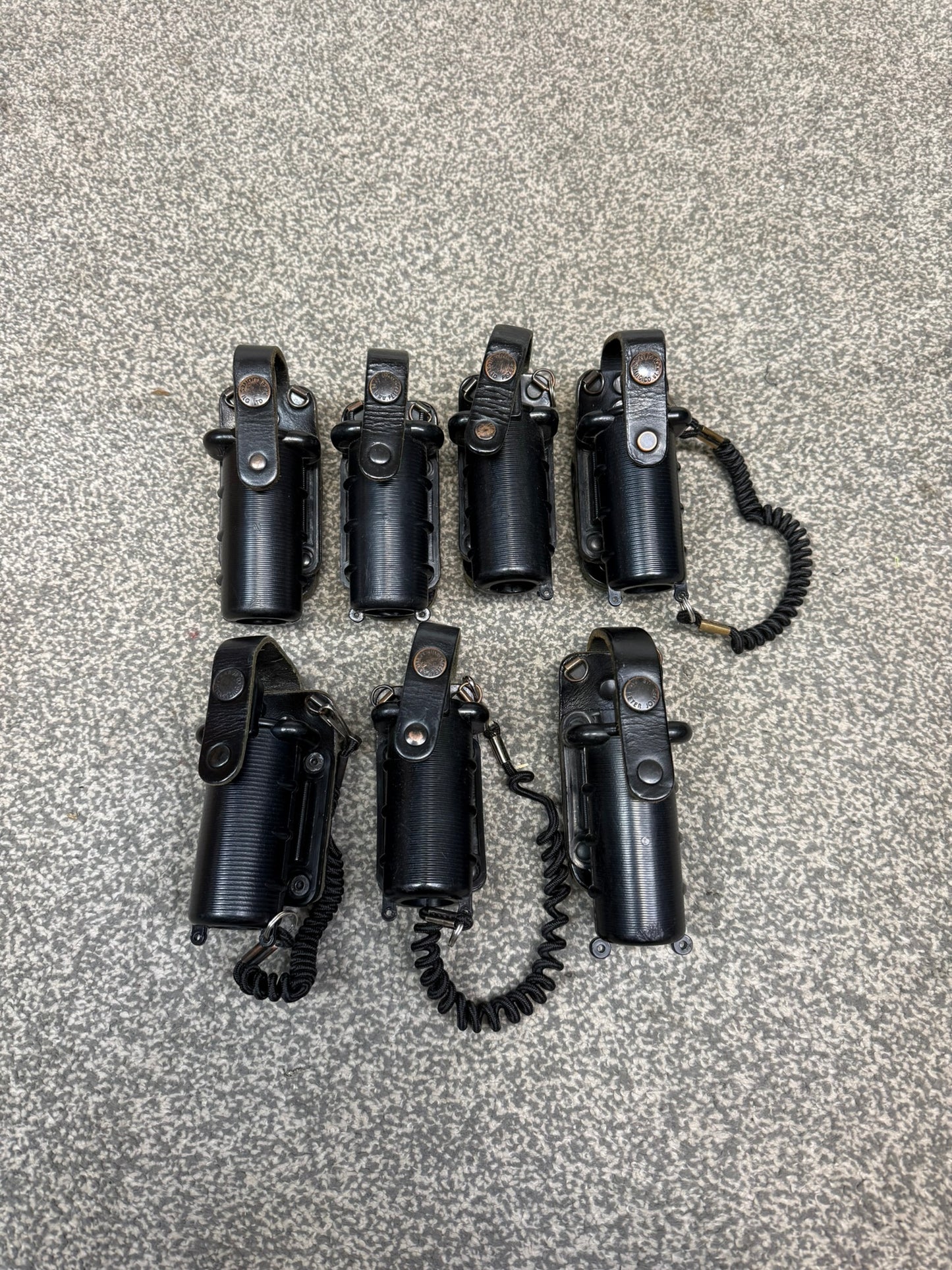 7x Ex Police Peter Jones CS Pepper Spray Holder Job Lot Bundle Security