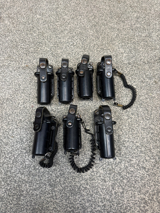 7x Ex Police Peter Jones CS Pepper Spray Holder Job Lot Bundle Security