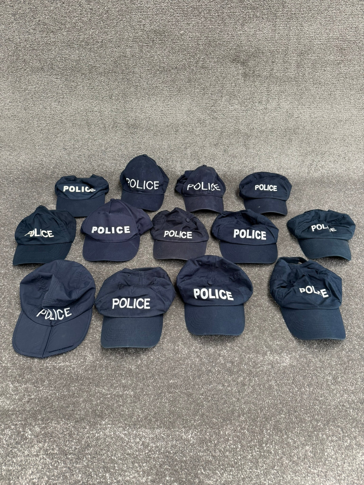 Ex Police Baseball Cap Job Lot x13 Collectors Display Film TV Uniform
