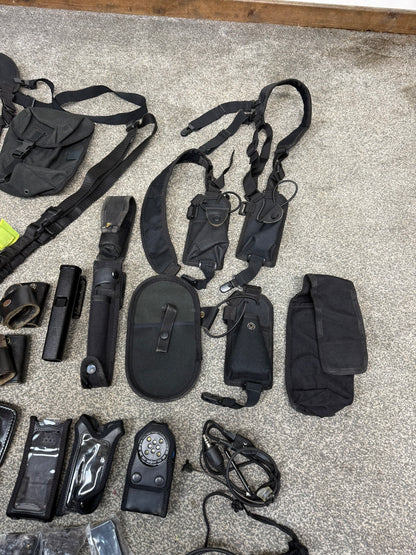 Ex Police Accessory Job Lot Belt Pouches Gloves Torch Cuff Holders Security Lot