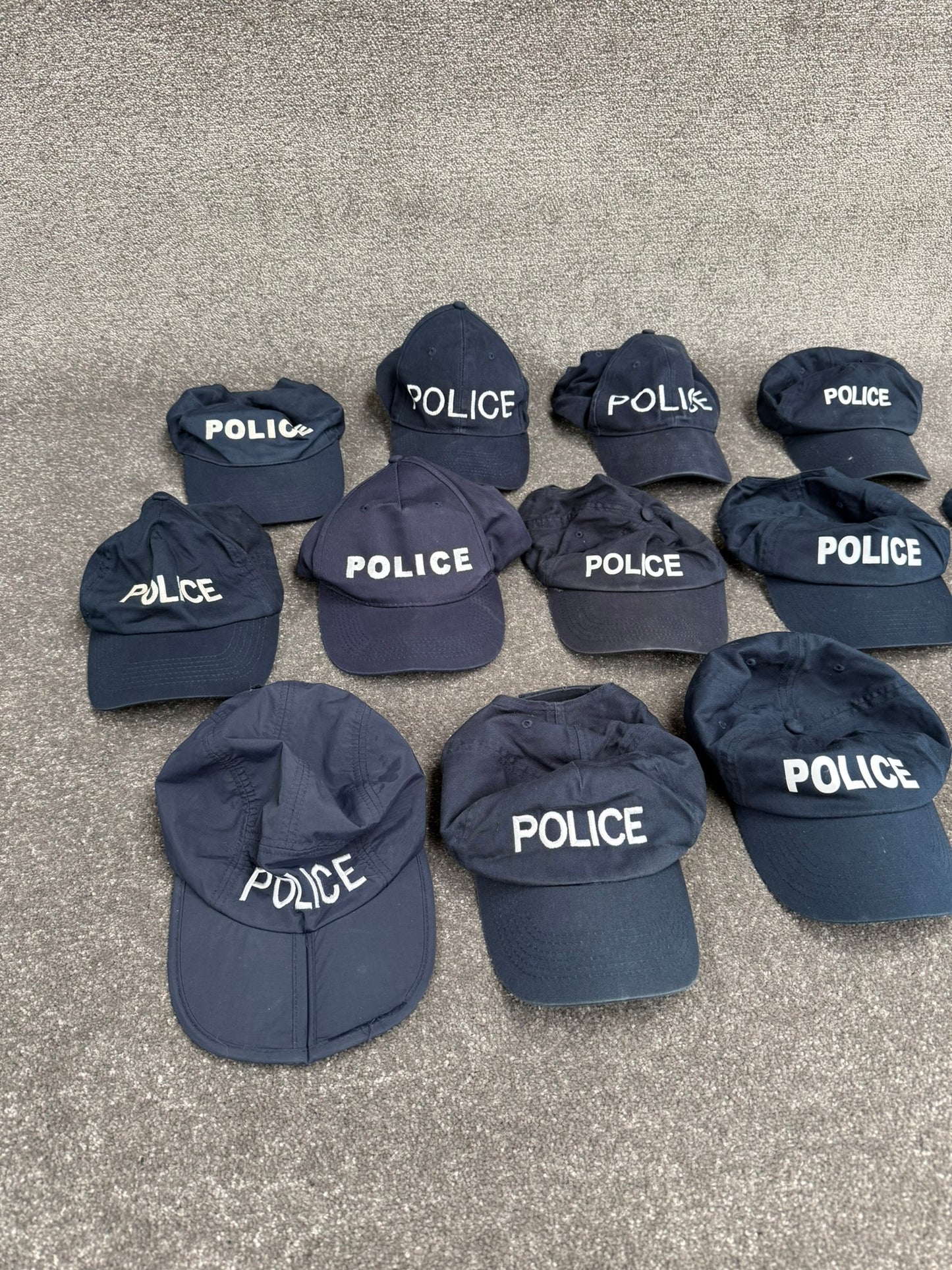 Ex Police Baseball Cap Job Lot x13 Collectors Display Film TV Uniform
