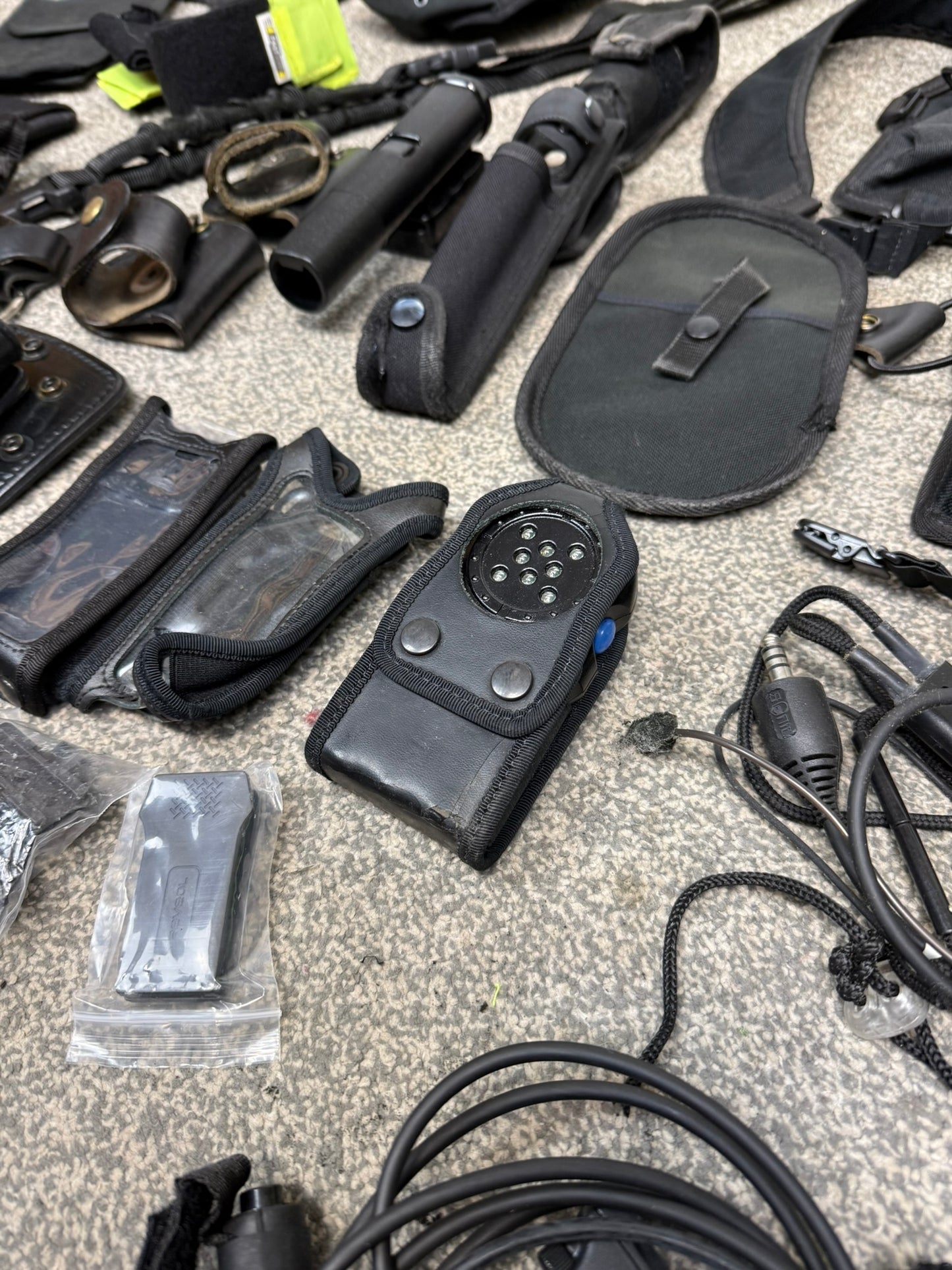 Ex Police Accessory Job Lot Belt Pouches Gloves Torch Cuff Holders Security Lot