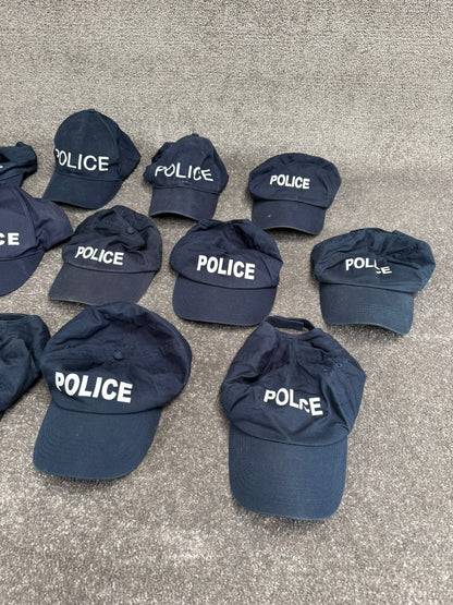 Ex Police Baseball Cap Job Lot x13 Collectors Display Film TV Uniform