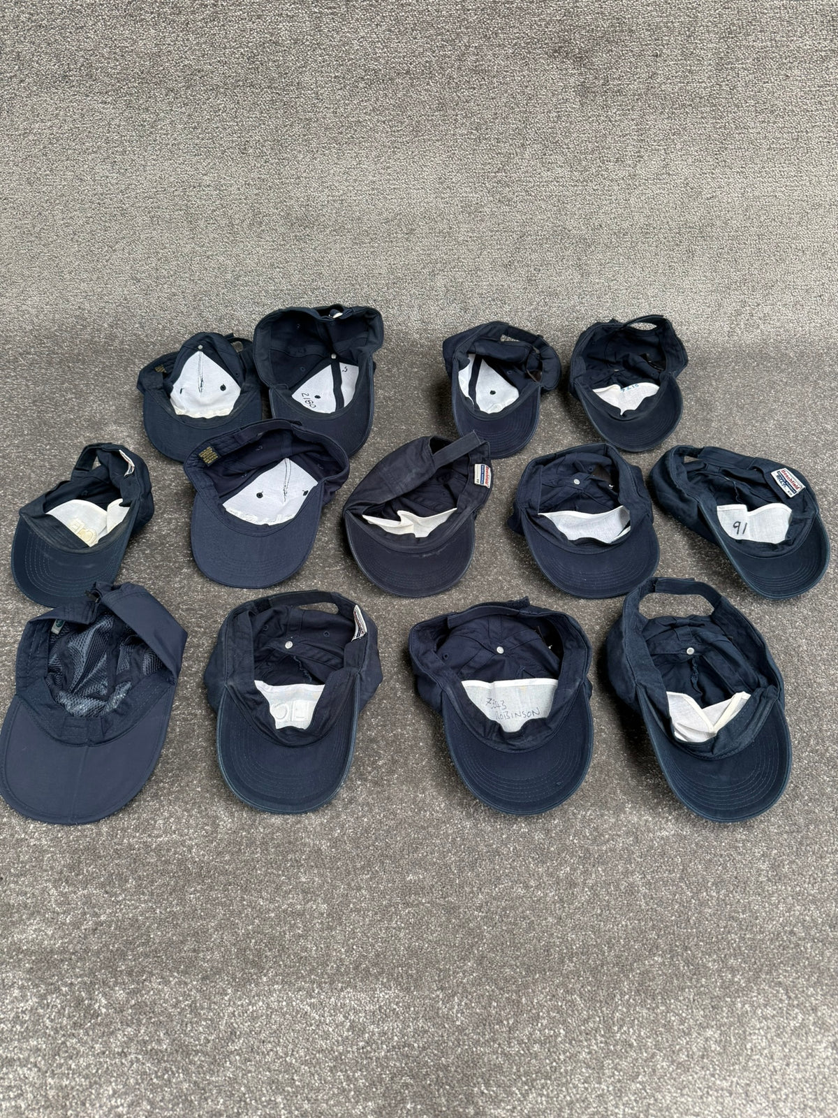 Ex Police Baseball Cap Job Lot x13 Collectors Display Film TV Uniform
