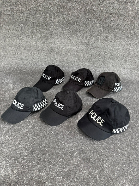 Ex Police Baseball Cap Job Lot x6 Collectors Display Film TV Uniform