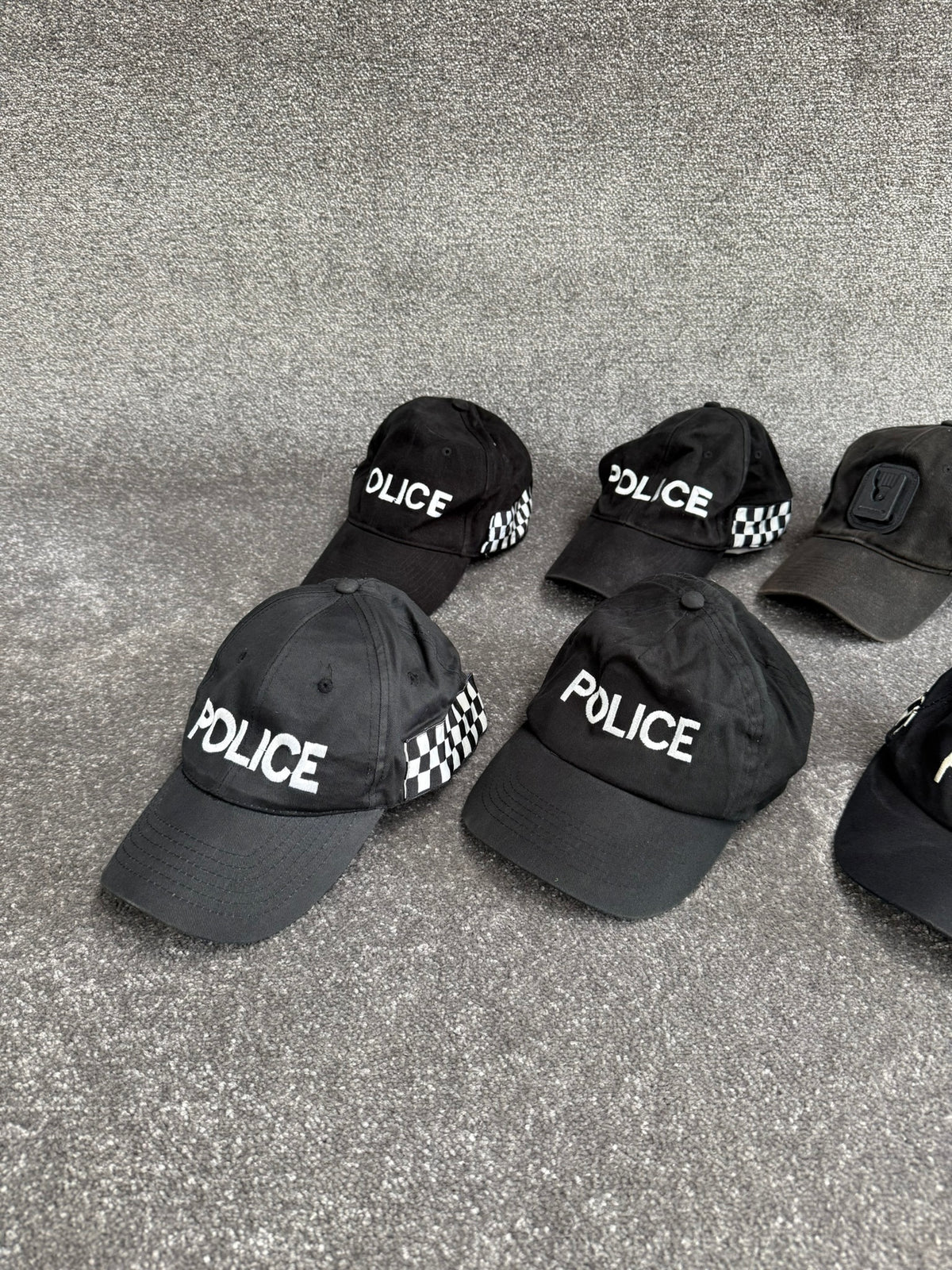 Ex Police Baseball Cap Job Lot x6 Collectors Display Film TV Uniform