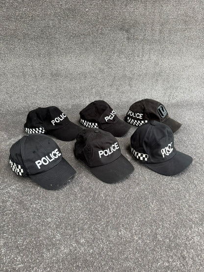 Ex Police Baseball Cap Job Lot x6 Collectors Display Film TV Uniform