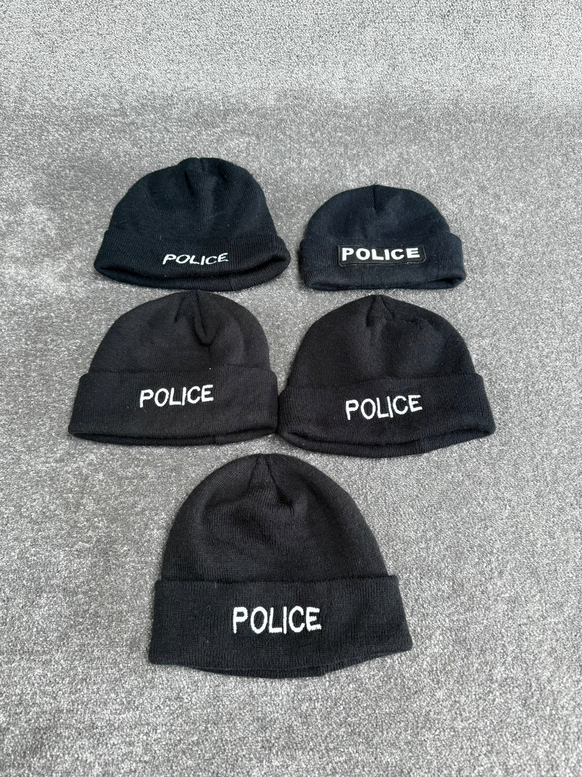 Ex Police Beanie Hat Job Lot x5 Collectors Display Film TV Uniform
