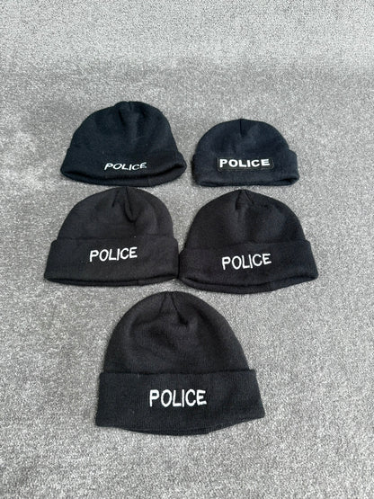 Ex Police Beanie Hat Job Lot x5 Collectors Display Film TV Uniform