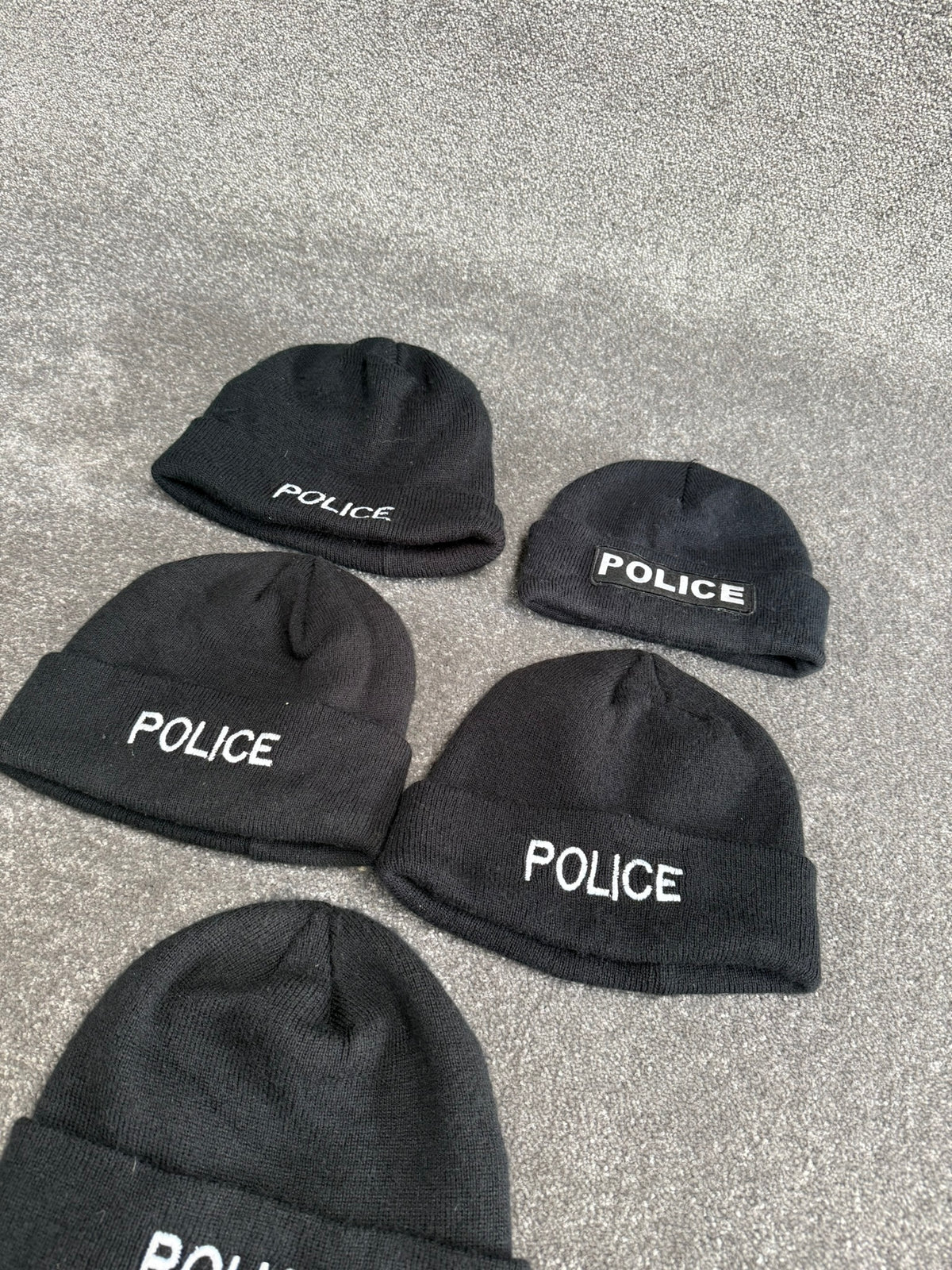 Ex Police Beanie Hat Job Lot x5 Collectors Display Film TV Uniform