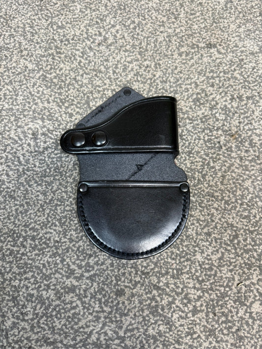 Ex Police PWL Leather Handcuff Pouch Rigid Cuff Belt Holder Security Prison