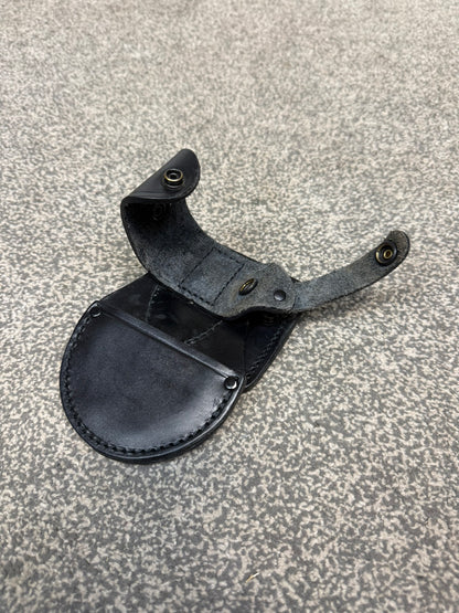 Ex Police PWL Leather Handcuff Pouch Rigid Cuff Belt Holder Security Prison