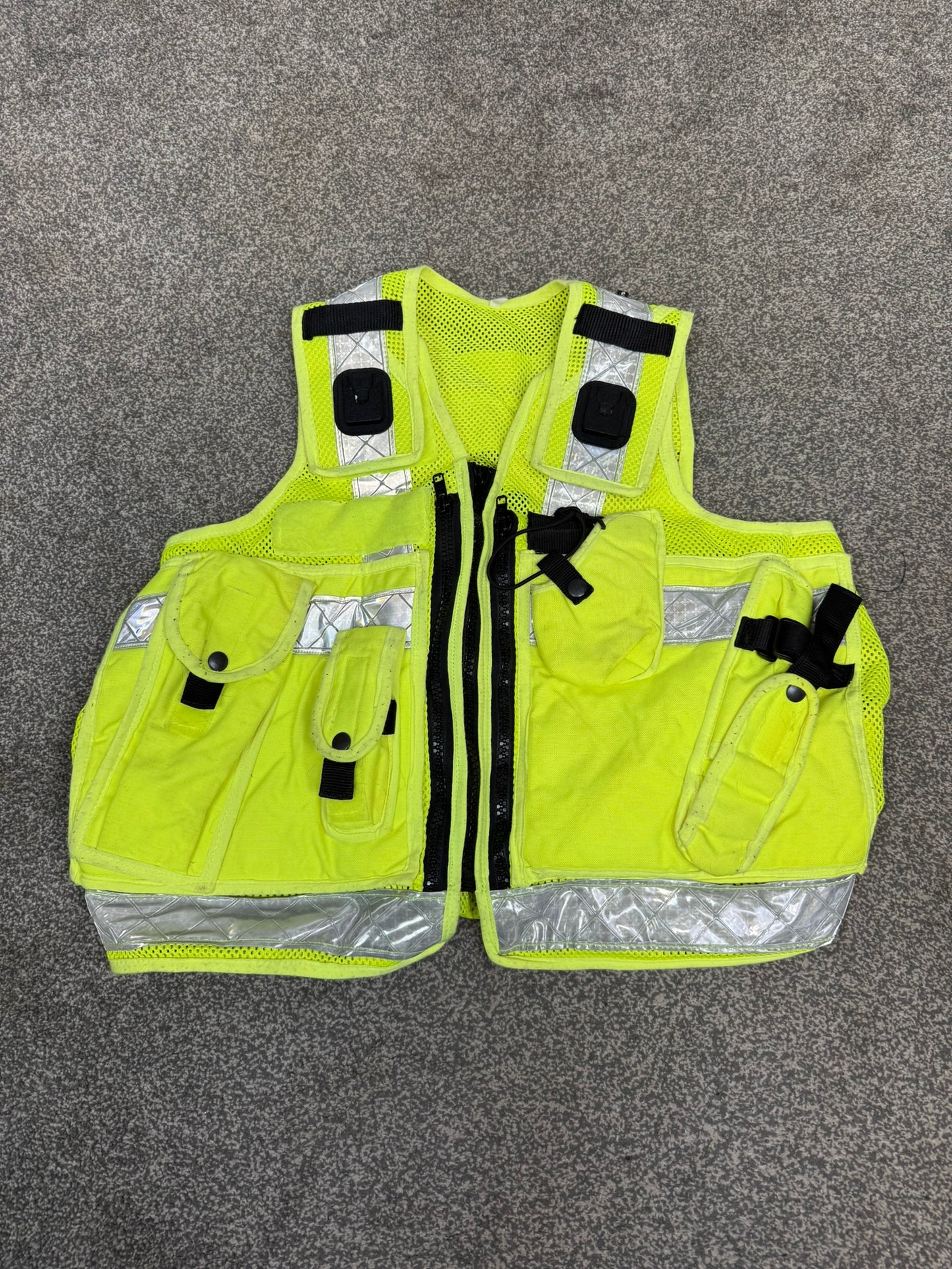 Ex Police Hi Vis Utility Tac Vest Medium Security Patrol Equipment Vest Marshall