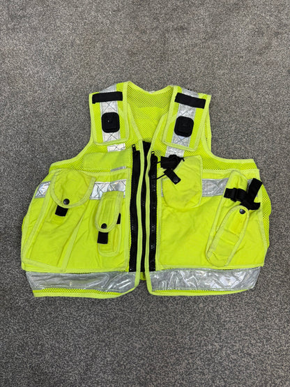 Ex Police Hi Vis Utility Tac Vest Medium Security Patrol Equipment Vest Marshall