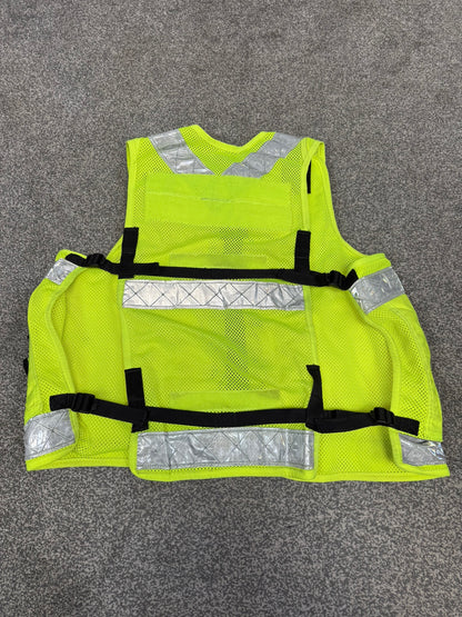 Ex Police Hi Vis Utility Tac Vest Large Security Patrol Equipment Vest Marshall