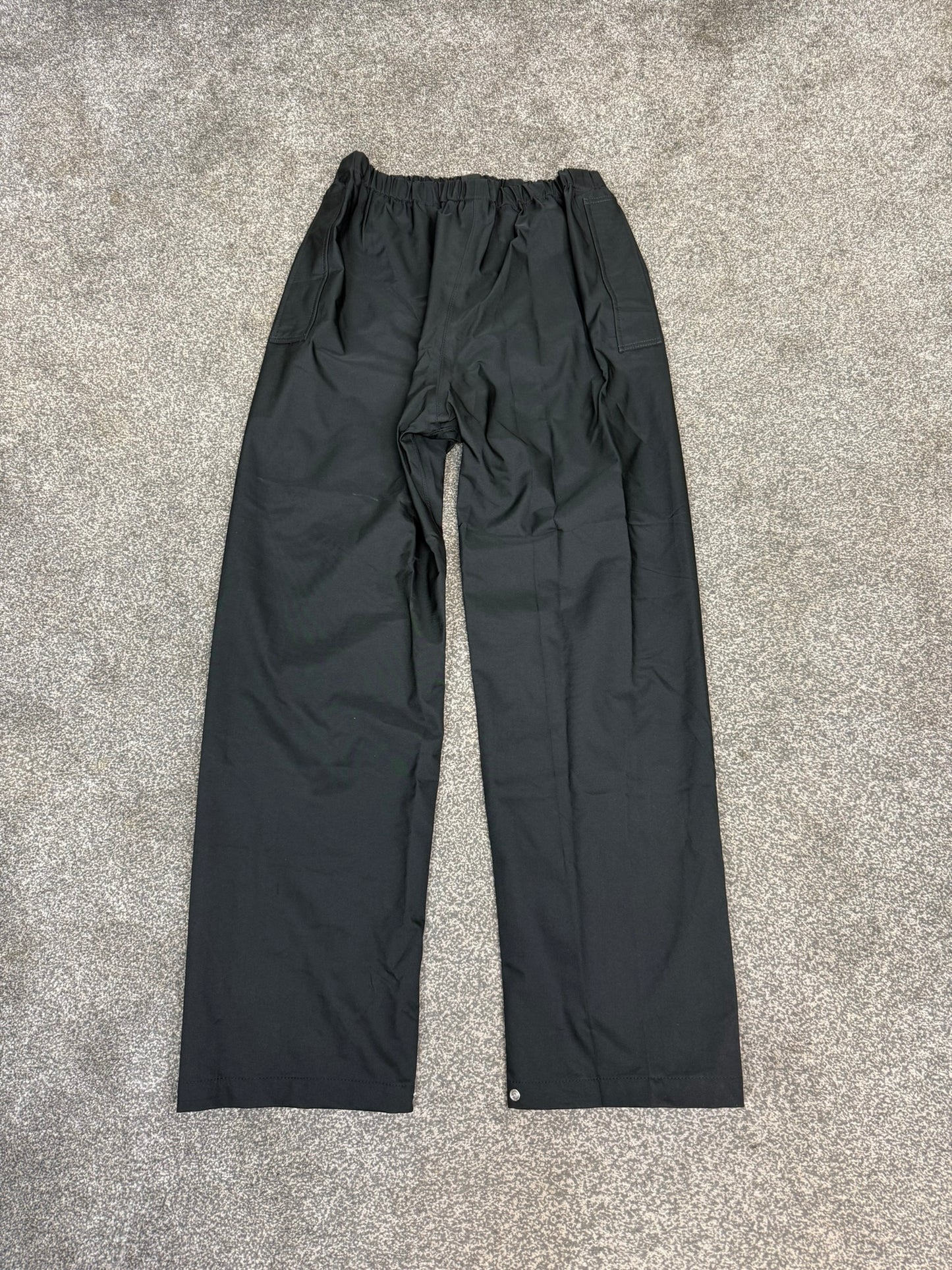 Ex Police Black Waterproof Over Trousers Builder Biker Outdoor Wet Weather Rain Trousers