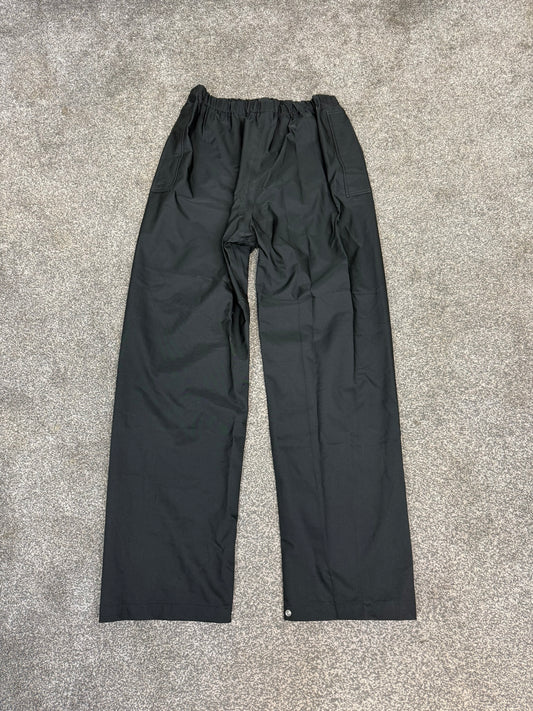 Ex Police Black Waterproof Over Trousers Builder Biker Outdoor Wet Weather Rain Trousers