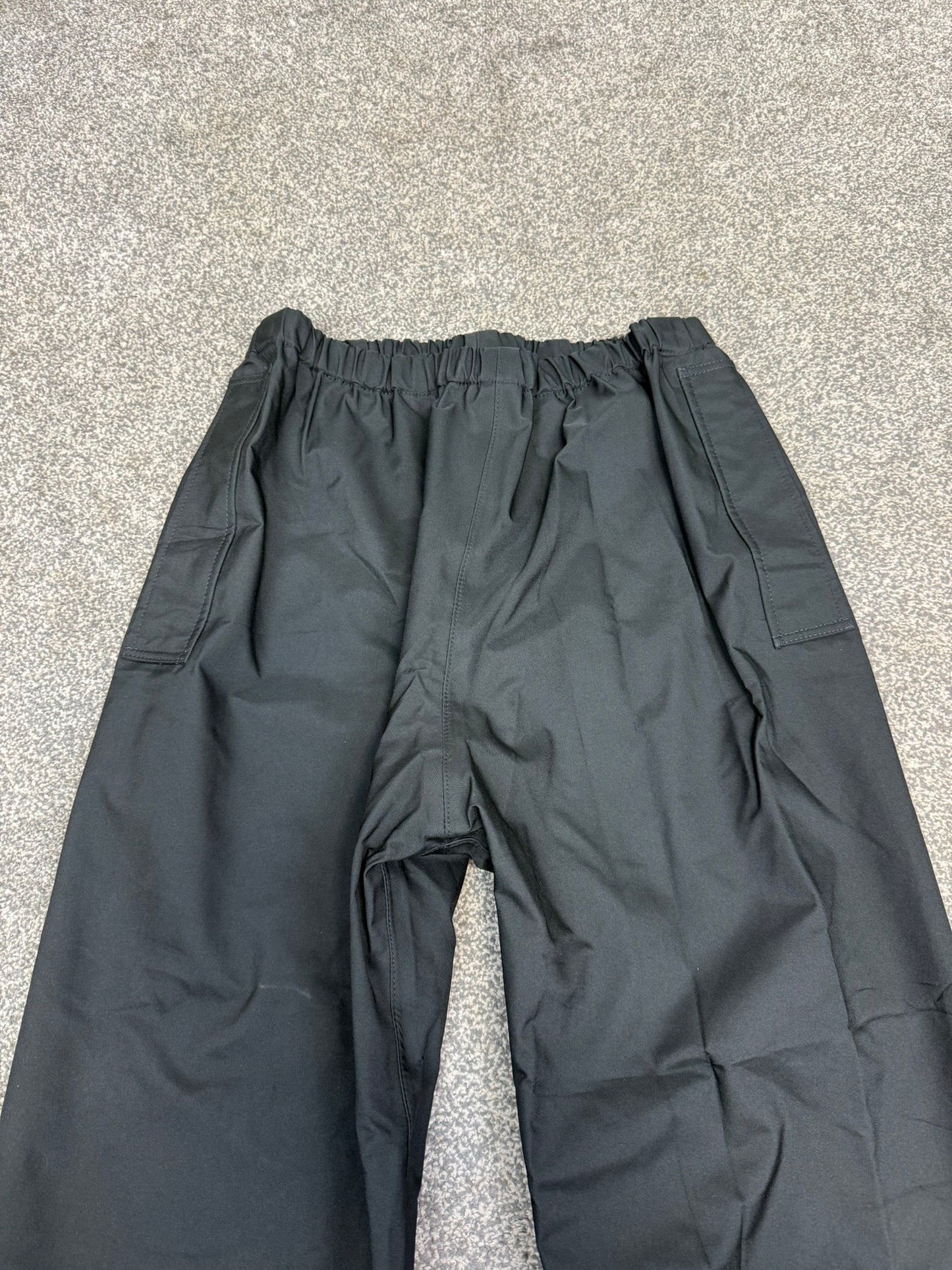 Ex Police Black Waterproof Over Trousers Builder Biker Outdoor Wet Weather Rain Trousers