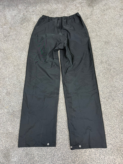Ex Police Black Waterproof Over Trousers Builder Biker Outdoor Wet Weather Rain Trousers