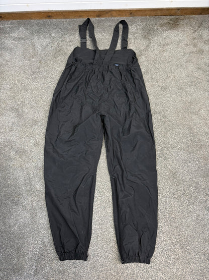 Ex Police Black Salopettes Waterproof Over Trousers Porelle - XXL