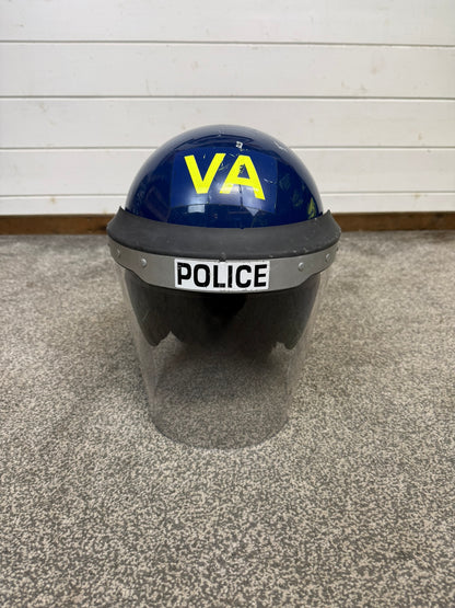 Ex Police Argus Riot Helmet Badged Display Airsoft Paintball 60-61cm