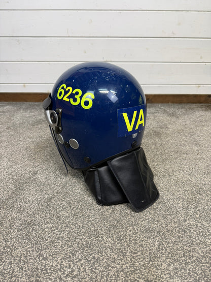 Ex Police Argus Riot Helmet Badged Display Airsoft Paintball 60-61cm