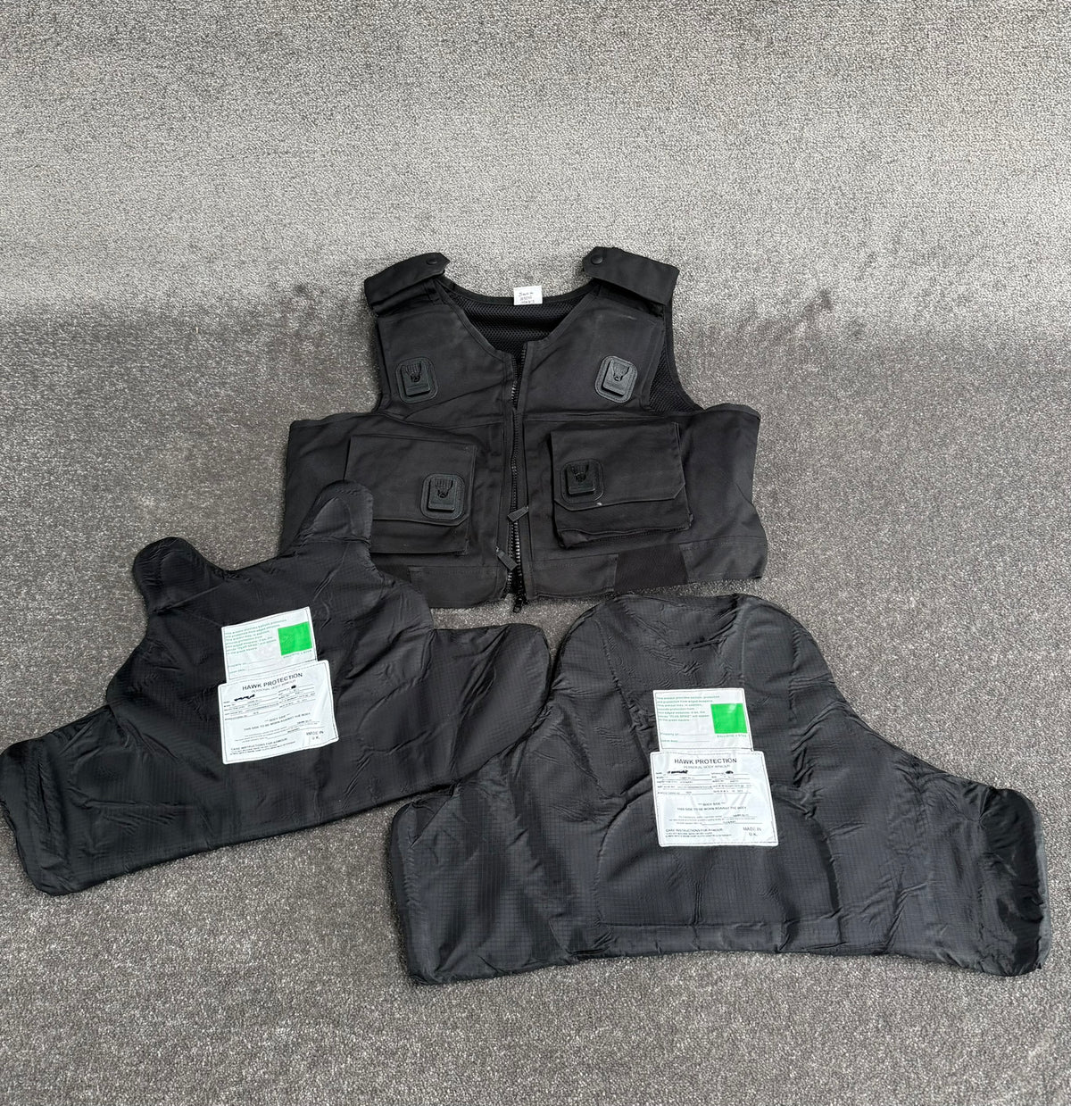 Ex Police Hawk Body Armour Stab Vest LARGE Anti Stab & Ballistic HG1A & KR1