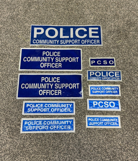 Ex Police PCSO Badge Job Lot / Bundle Film TV Uniform Collector