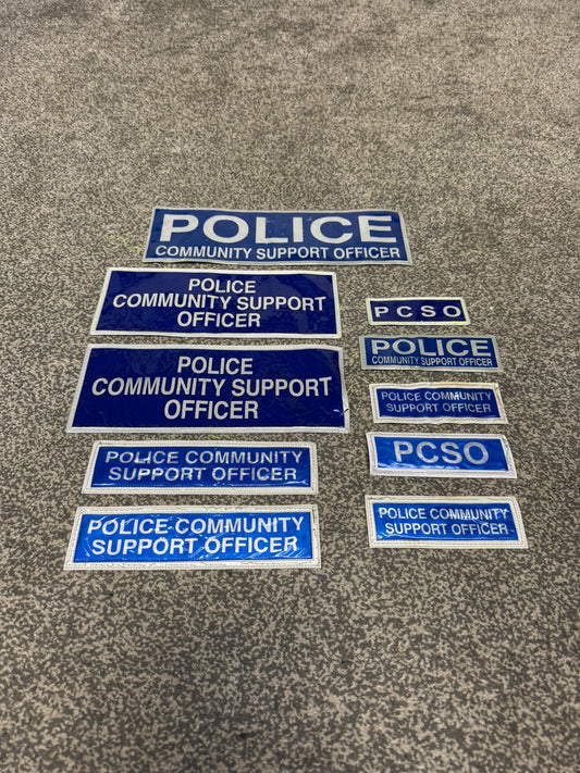Ex Police PCSO Badge Job Lot / Bundle Film TV Uniform Collector