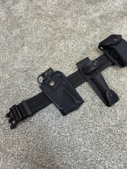 Ex Police Nylon Belt Cuff Radio Pouch Fast Strap Restraint 35" Waist Genuine Security Equipment