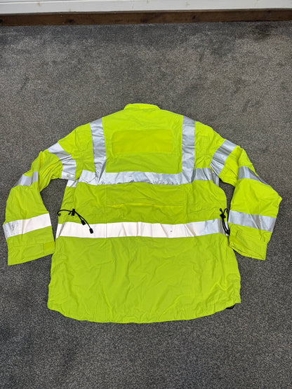 Ex Police Hi Vis Cycling Jacket MEDIUM Cyclist Waterproof Coat Security Events
