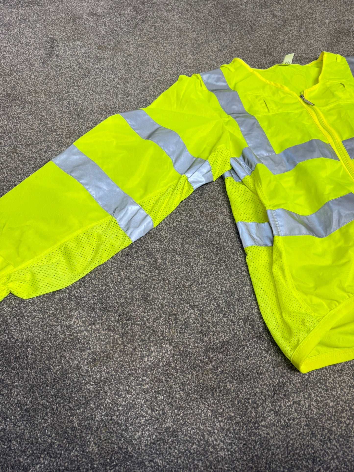 Ex Police Hi Vis Lightweight Cycling Vest Long Sleeve - Medium
