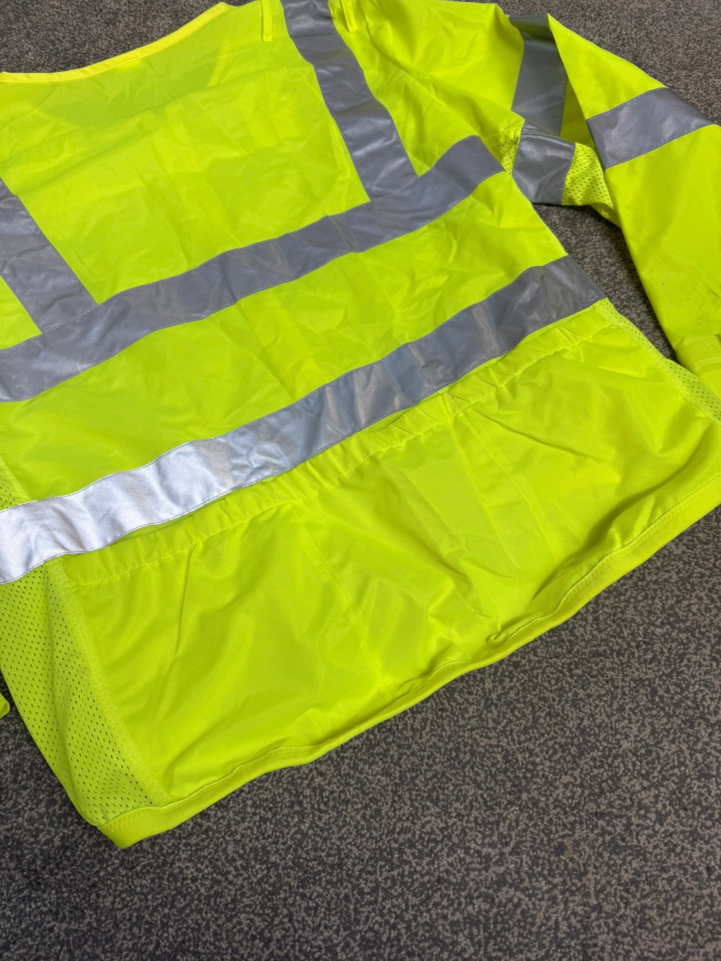 Ex Police Hi Vis Lightweight Cycling Vest Long Sleeve - Medium