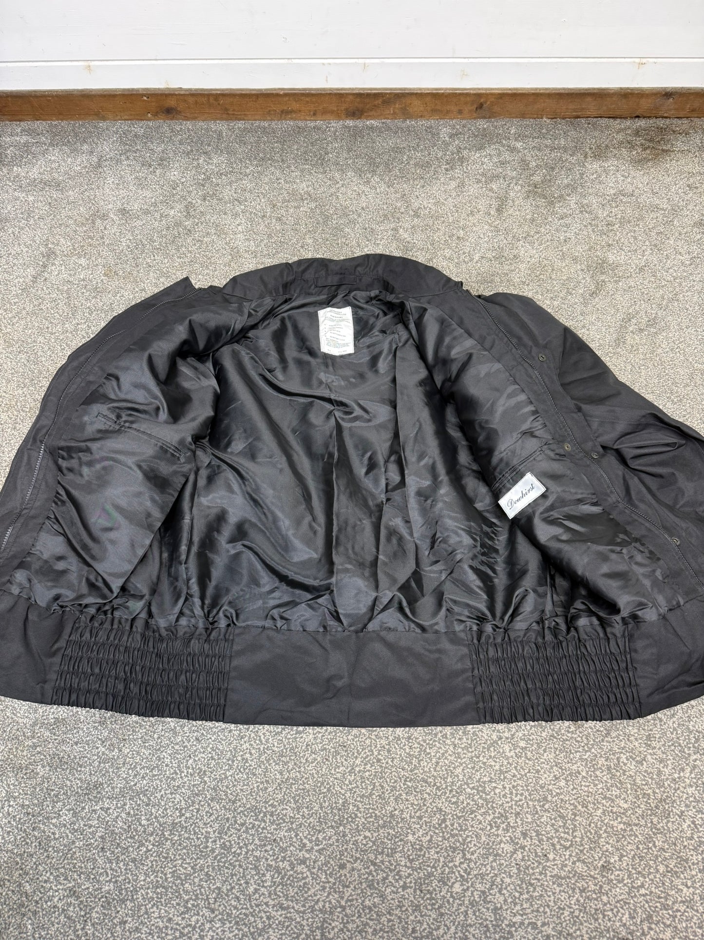 Ex Police Black Bomber Jacket Waterproof & Breathable - Medium Security Walking Work