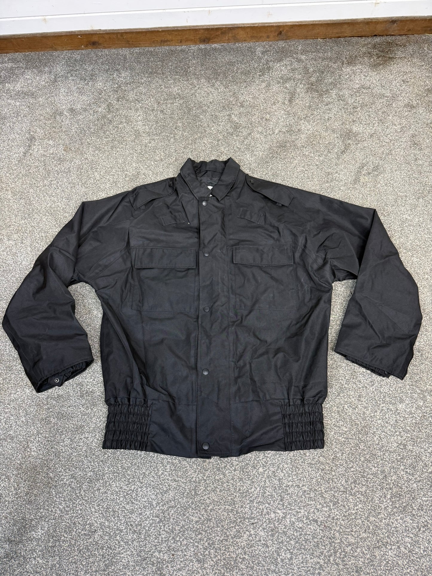 Ex Police Black Bomber Jacket Waterproof & Breathable - Medium Security Walking Work