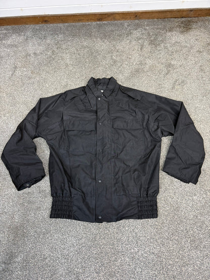 Ex Police Black Bomber Jacket Waterproof & Breathable - Medium Security Walking Work