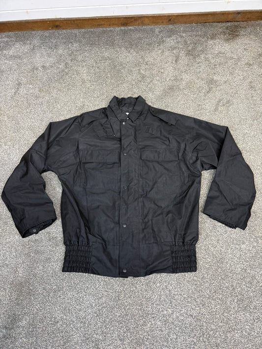 Ex Police Black Bomber Jacket Waterproof & Breathable - Medium Security Walking Work