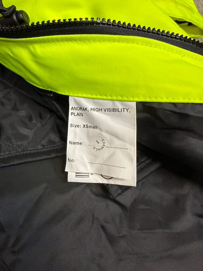 Ex Police Hi Vis Waterproof Jacket Anorak Quilted - X SMALL Security Recovery Dog Walking