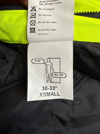 Ex Police Hi Vis Waterproof Jacket Anorak Quilted - X SMALL Security Recovery Dog Walking