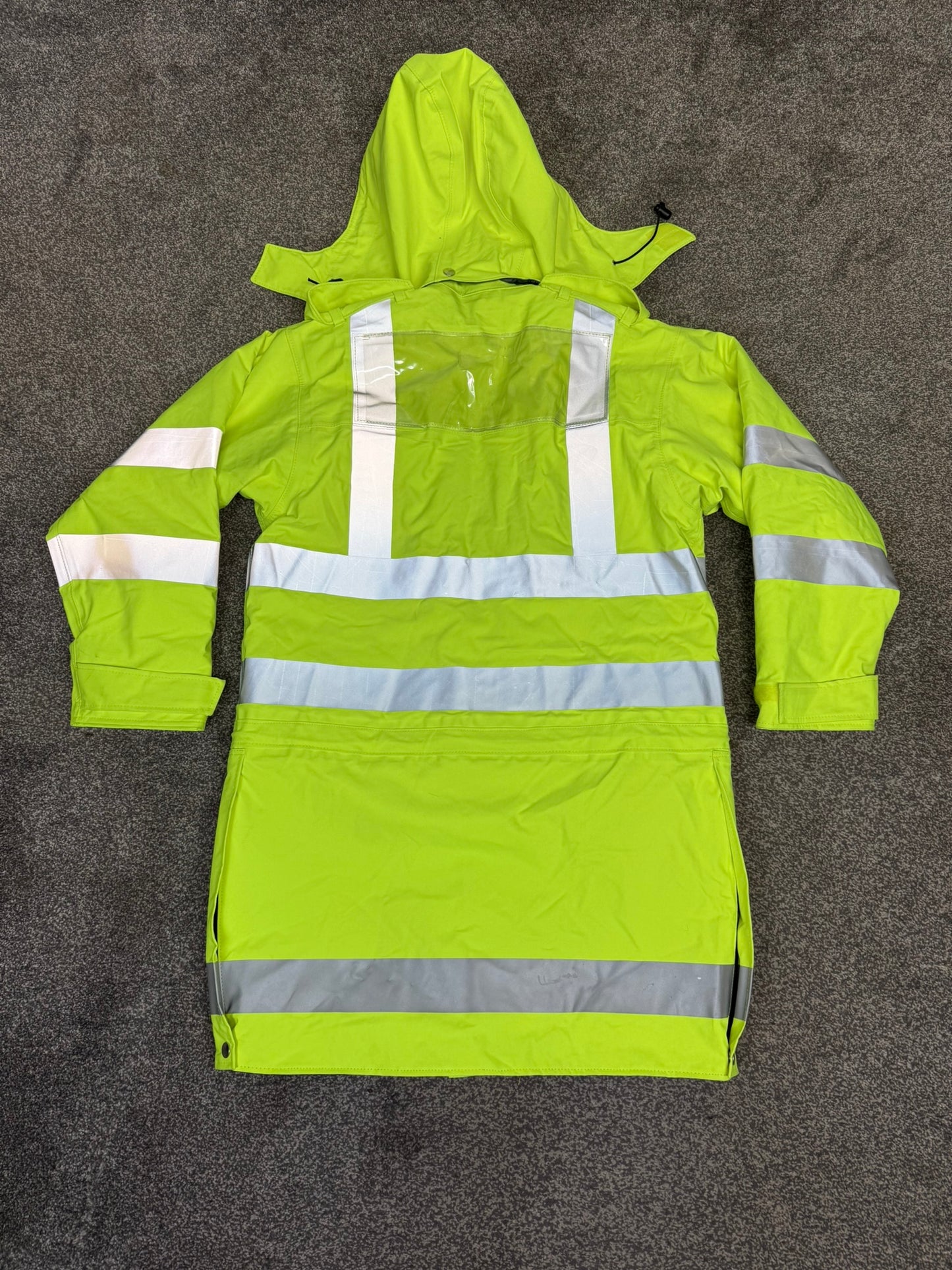 Ex Police Hi Vis Waterproof Jacket Anorak Quilted - X SMALL Security Recovery Dog Walking