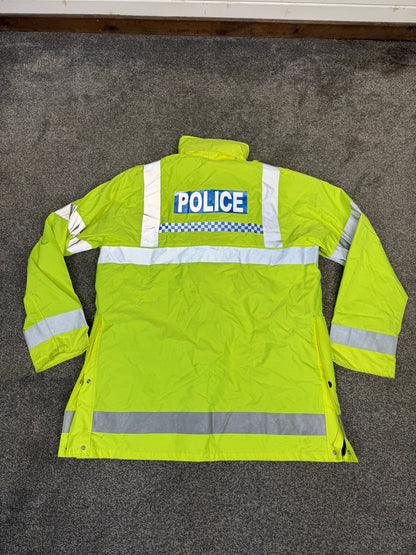 5x Ex Police Hi-Vis Waterproof Quilted Jacket Coat Job Lot BADGED Mixed Bundle